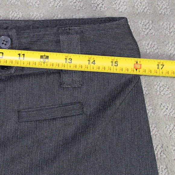 Dalia Collection Size 8 Grey High Rise Straight Leg Slacks - Picture 3 of 5